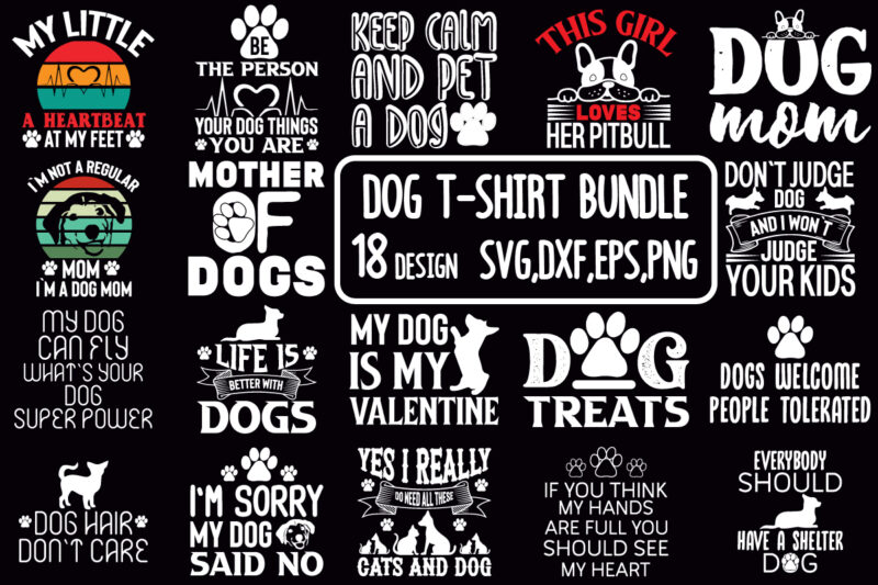 dog t-shirt bundle