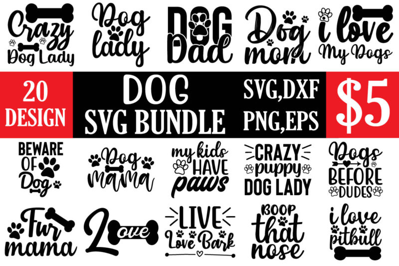 dog svg bundle