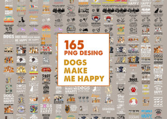 Bundle 165 Dogs Make Me Happy Humans Make My Head Hurt Png, Animal Lover, SVG Dog Lover Gift, Funny Dog, Png File, Graphics