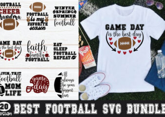 Best Football SVG Bundle t shirt template