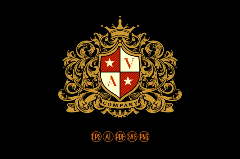 Kingdom Luxury classic victorian badge ornament
