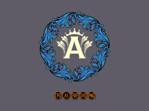Luxury vintage blue frame ornament t shirt vector graphic Luxury vintage blue frame ornament t shirt vector graphic