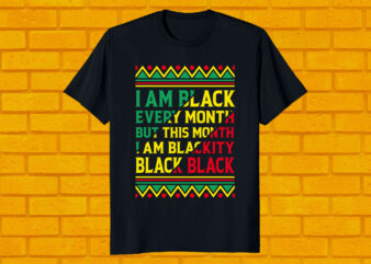 Best selling t-shirt - i am black every month but this month i am blacktip black black