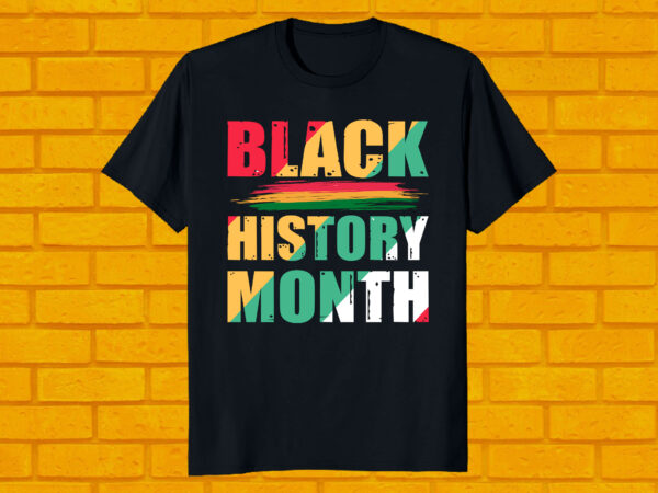 Black history month t-shirt design