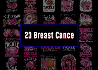 23 Breast Cancer Png Bundle, Cancer Awareness , Cancer Ribbon Png, Hope Png, Faith Over Fear Png, October Png