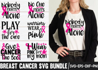 Breast cancer svg bundle t shirt template