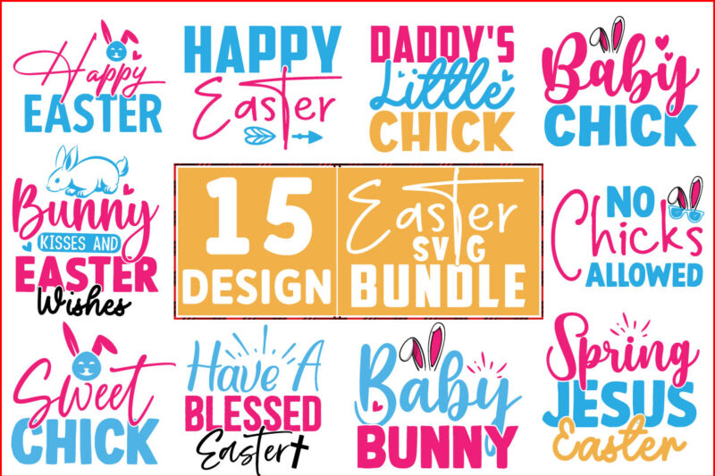 Easter SVG T shirt Design Bundle