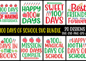 100 Days of School SVG Bundle