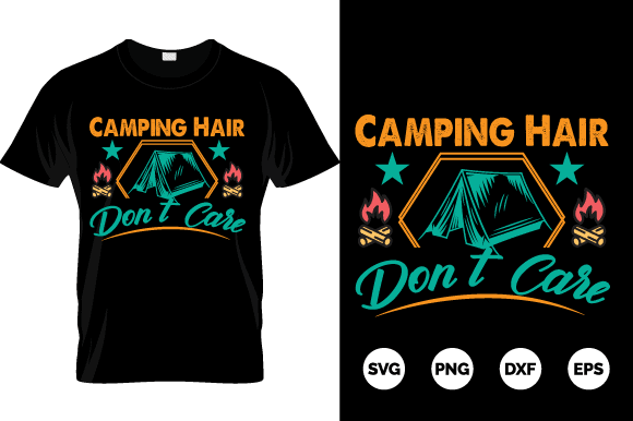 Camping T-shirt Design Bundle