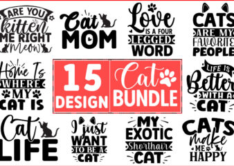 Cat SVG Design Bundle