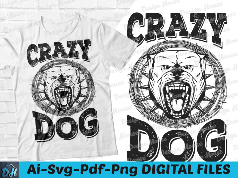 Crazy dog 2025 funny t shirts