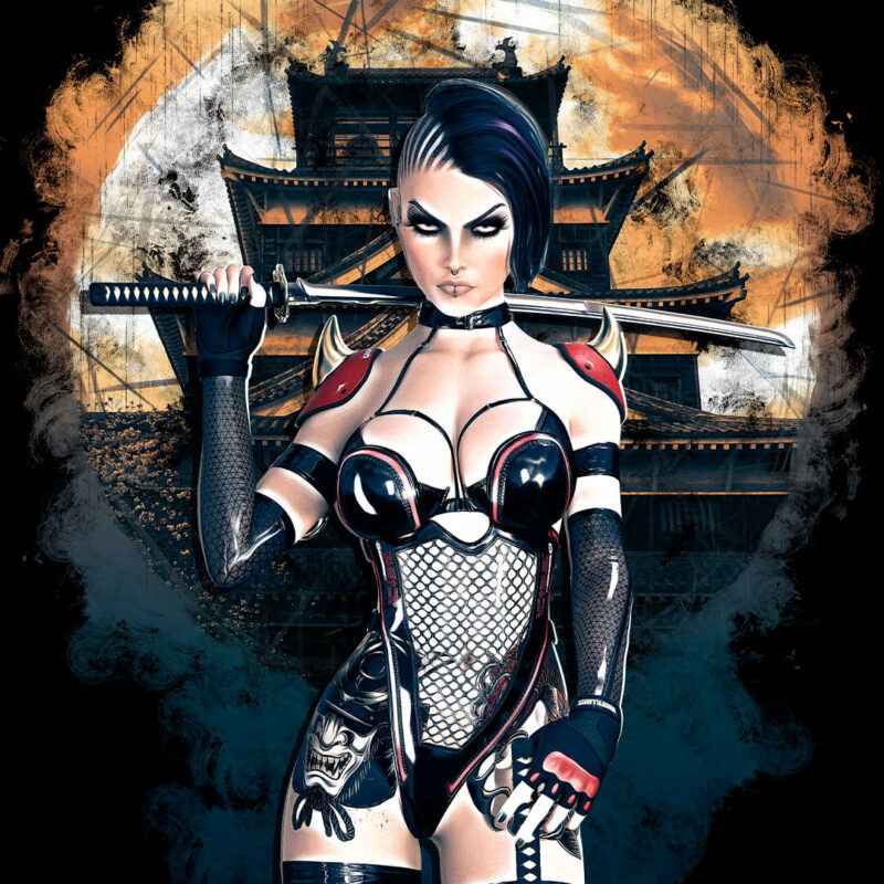 Cyberpunk Samurai Girl #02