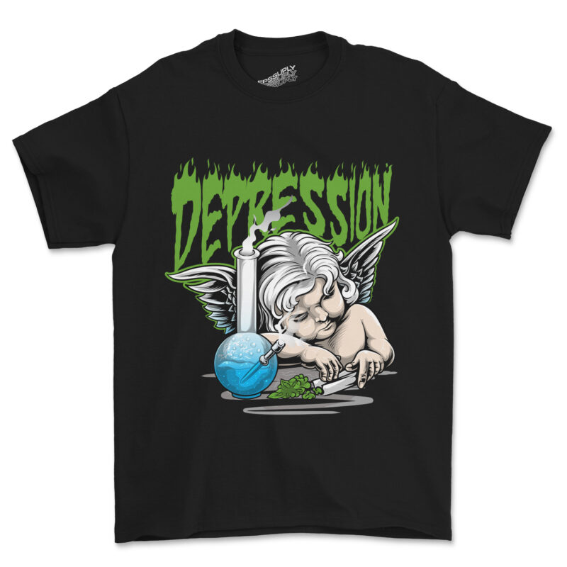 Depression angel, streetwear design1