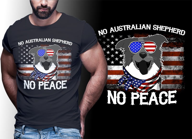 16 dog american flag tshirt design BUNDLE EDITABLE
