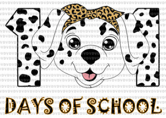 101 Days Of School Dalmatian Dog Svg, 100 Days Smarter Svg, Dalmatian Dog Svg, Days Of School Svg