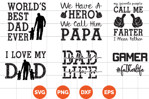 Dad Bundle Design – Father Design Svg tshirt | Father day t-shirt design