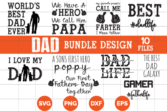 Dad bundle design – father design svg tshirt | father day t-shirt design