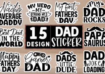 DAD stickers Design Bundle