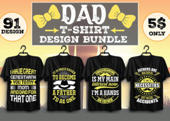 Dad T-shirt Design Bundle