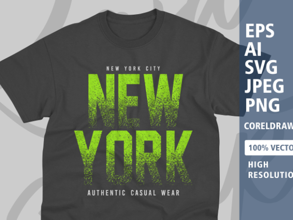 New york typography t-shirt design