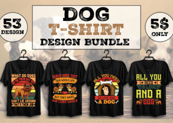 Dog T-shirt Design Bundle