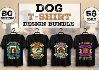 Dog T-shirt Design Bundle