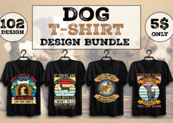 Dog T-shirt Design Bundle