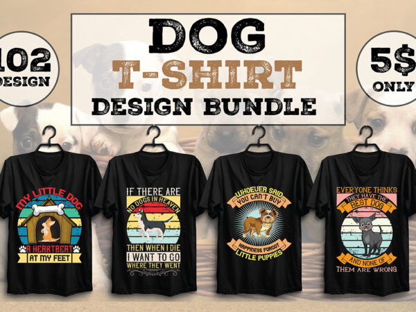 Dog t-shirt design bundle