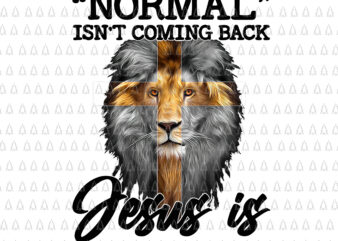 Normal Isn’t Coming Back But Jesus Is Cross Christian Png, Christian Png T shirt vector artwork