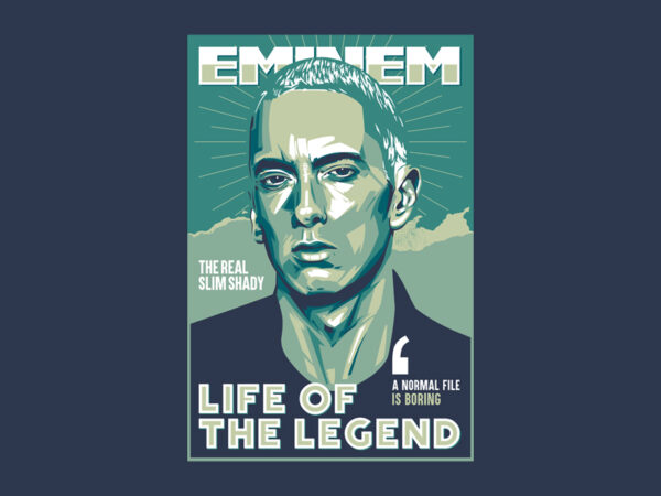 Eminem life of the legend vector clipart