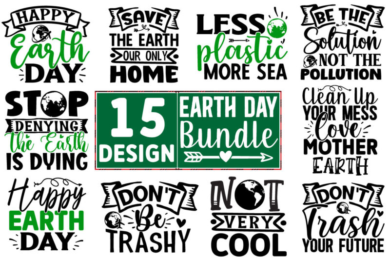 Earth Day 30 SVG Design Bundle