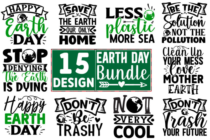 Earth Day SVG Design Bundle