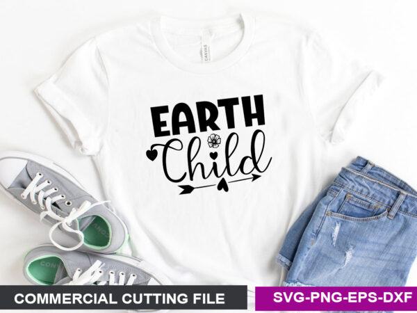Earth child- svg vector clipart