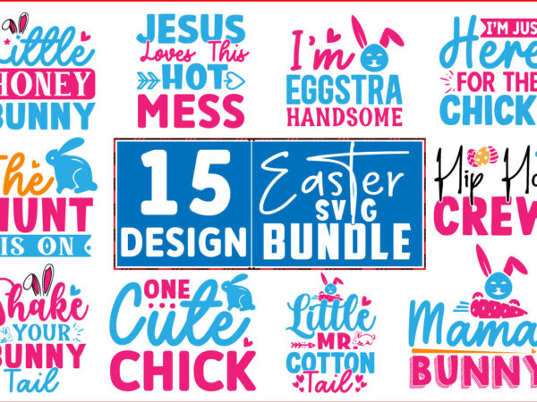 Easter svg t shirt design bundle