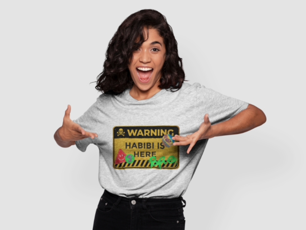 Habibi (my love) is here t shirt design