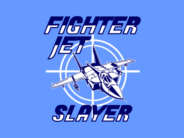 Fighter jet slayer t shirt graphic design