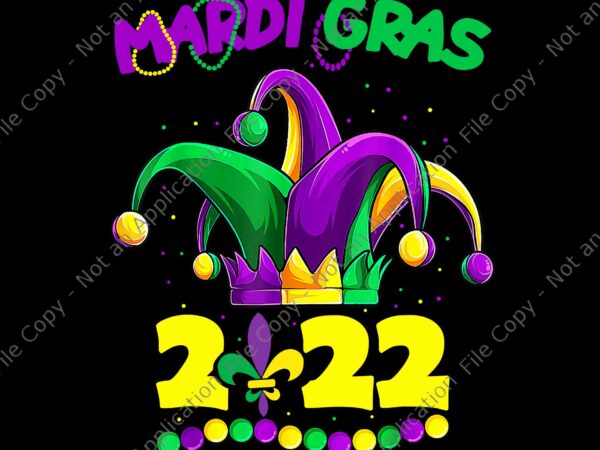 Mardi gras 2022 jester outfit png, mardi gras 2022 png, mardi gras png t shirt designs for sale