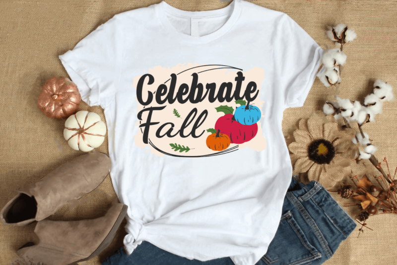 Fall T-shirt Design Bundle, Fall Sublimation Bundle, Fall Fall Design for T-Shirt, Hoodies, Mugs, and more merchandising