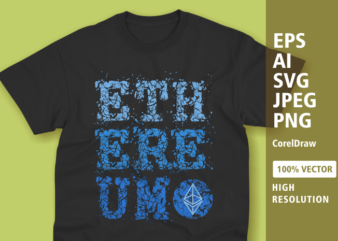 Ethereum crypto t shirt design