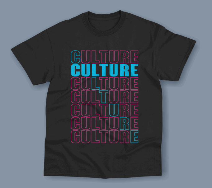pop culture typography tshirt designs
