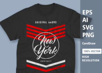 Awesome new york typography t-shirt design