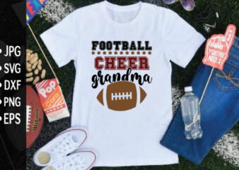 Football Cheer Grandma t shirt graphic design