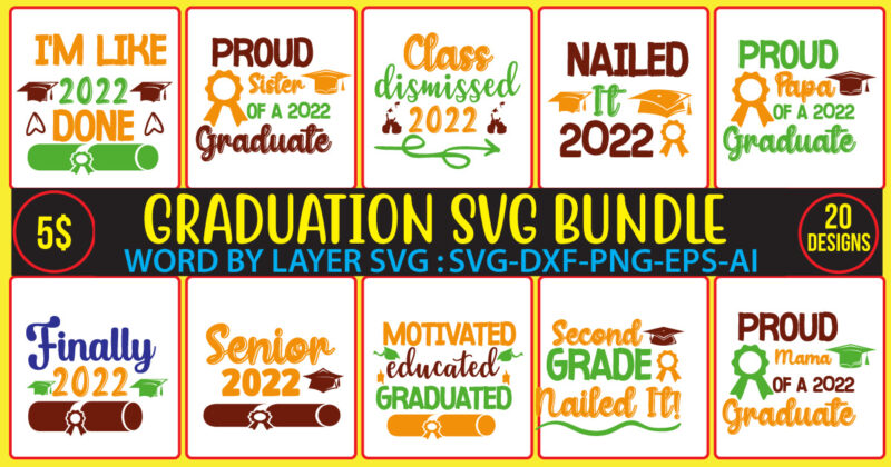 GRADUATION SVG vector for t-shirt Bundle,vector graduation design,free design,Proud Of A 2022 Graduate Svg, Proud Mom of a 2022 Senior, Graduation SVG Bundle,Graduation Shirt PNG, 2022 Grad SVG, Proud 2022