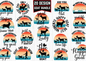 Goat SVG Bundle t shirt design template