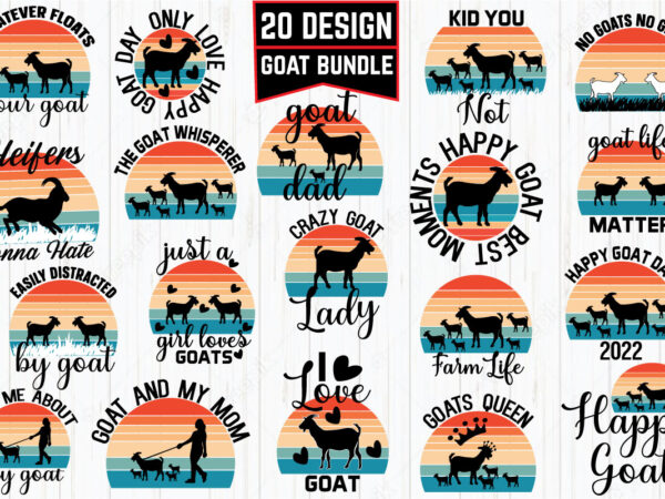 Goat svg bundle t shirt design template