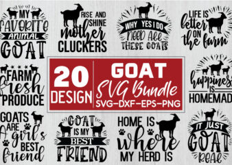 Goat SVG Bundle t shirt design template