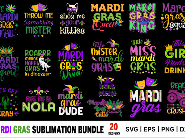 Mardi gras svg bundle | mardi gras t-shirt design | mardi gras sublimation bundle | mardi gras print bundle