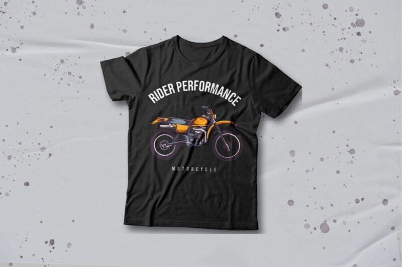 Motorcycle T-shirt Designs Bundle Editable Text, Rider T-shirt, Riding Tee shirt design, Motorcycle vector graphic tees,