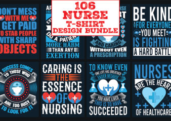 Nurse T-Shirt Design Bundle