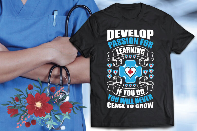 Nurse T-Shirt Design Bundle